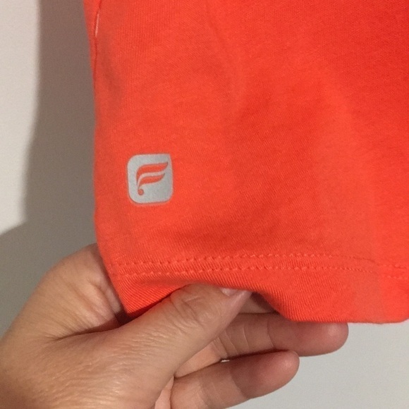 Fabletics NEW racer back tank top SZ S orange - Picture 4 of 6